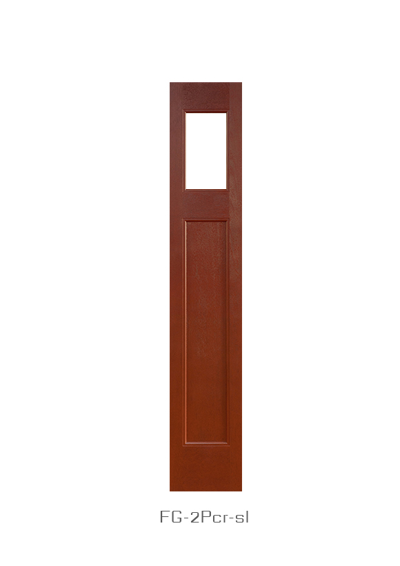 FLUSH GLAZED 2 Panel Craftsman sidelite